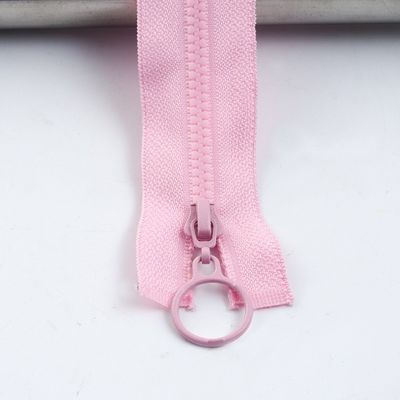 # 5 Harz Reißverschluss mit bunten Zähnen für Kleidung in Rosa
