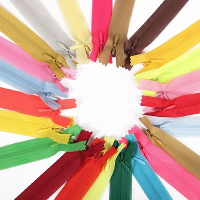 Nylon Spitze Unsichtbarer Reißverschluss Farbiger Fleck Kissen Kissen Plastik Reißverschluss