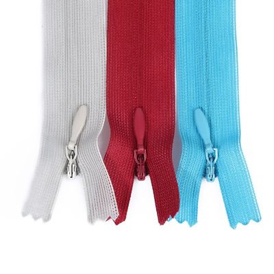 Nylon Spitze Unsichtbarer Reißverschluss Farbiger Fleck Kissen Kissen Plastik Reißverschluss