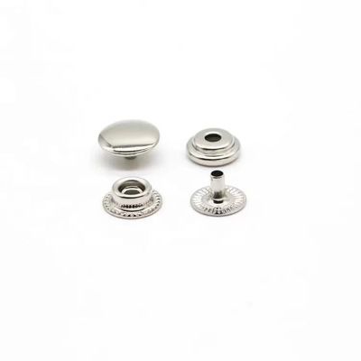 Zinklegierung Messing Metall Press Stud Knopf Prong Snap Befestigungsknopf für Bekleidung