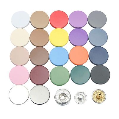 Dekorative Accessoires Rundpresse Zinklegierung Custom Metal Knopfknopf für Kleidung