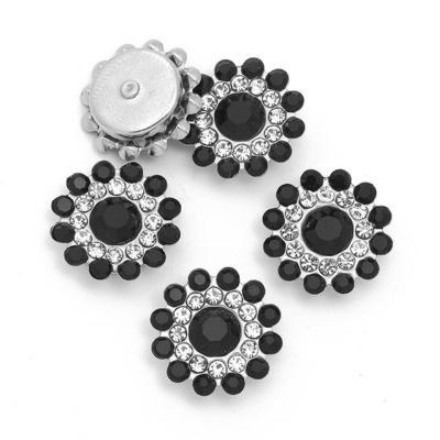 Zubehör China Großhandel Strass Perl Diamant Kristall Metallknopf für Kleidung Haar Bogenzentrum