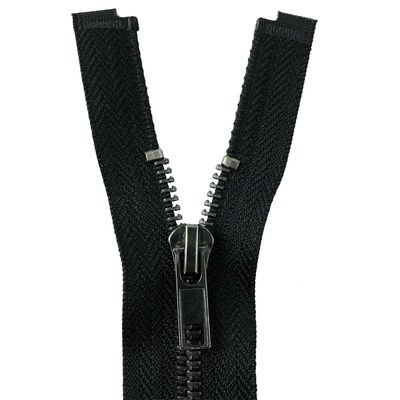 Großhandel 5# Offener End Mehrfarbiger Custom Farbmetall Reißverschluss Pistole Schwarze Zähne Goldmetall Jacke Reißverschluss