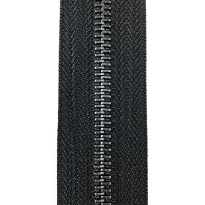 Großhandel 5# Offener End Mehrfarbiger Custom Farbmetall Reißverschluss Pistole Schwarze Zähne Goldmetall Jacke Reißverschluss