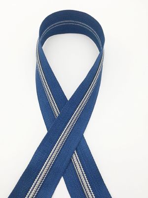 5# Nylon Reißverschluss Gold Farbiges Elektroplattierte Zähne Gold und Silber Zwiebel Reißverschluss Nylon Reißverschluss zum Verkauf