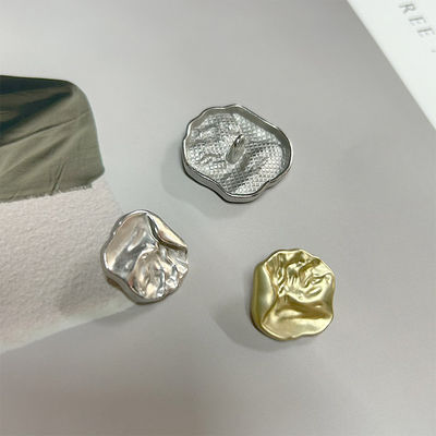 9MM Designer Silber Gold Nähmantel Perle Luxus Winter Strass Metallknöpfe für Kleidung