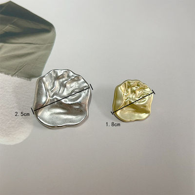 9MM Designer Silber Gold Nähmantel Perle Luxus Winter Strass Metallknöpfe für Kleidung