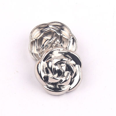 Rose Form Messing Metall Fancy Logo Nähen Haken Knöpfe für Kleidung Mantel