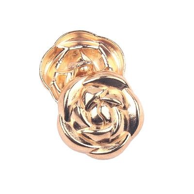 Rose Form Messing Metall Fancy Logo Nähen Haken Knöpfe für Kleidung Mantel