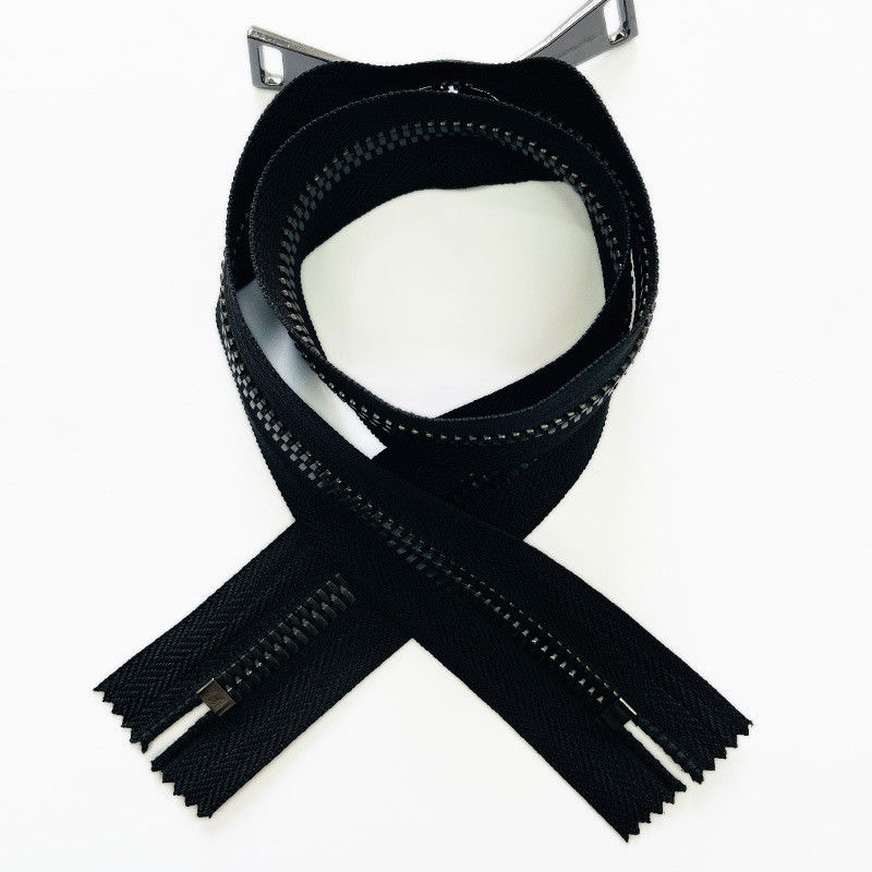 Nähen Zubehör Offener Ende Zwei-Wege Typ 3# 5# 8# Custom Tape Farbe Ziehen Messing Reißverschluss für Stoff